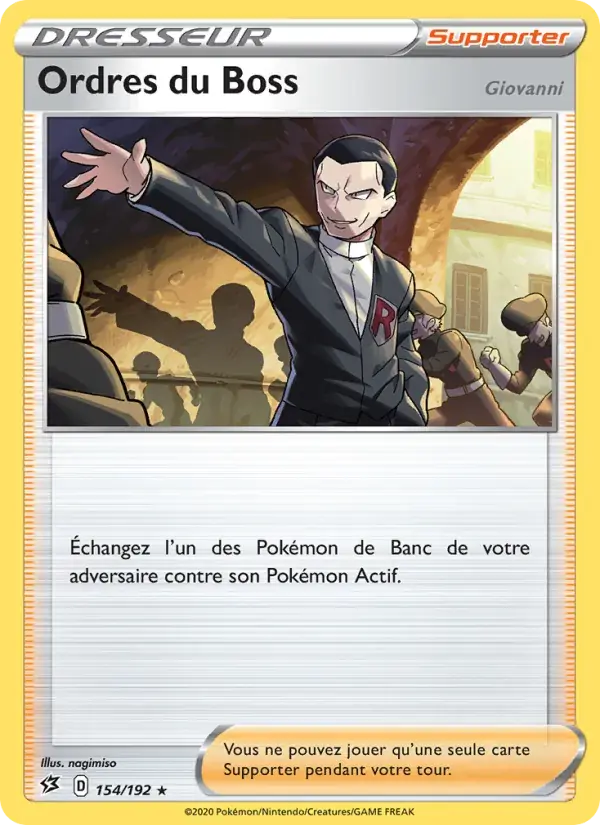 Ordres du Boss (Giovanni) - 154/209 - Clash des Rebelles