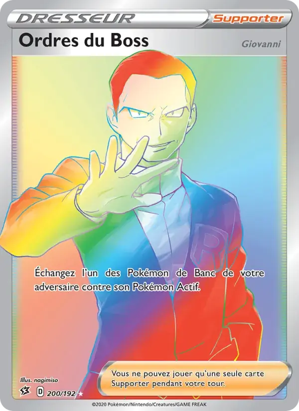 Ordres du Boss (Giovanni) - 200/209 - Clash des Rebelles