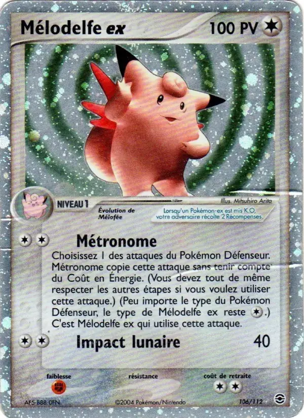 Mélodelfe ex - 106/116 - EX Rouge Feu & Vert Feuille