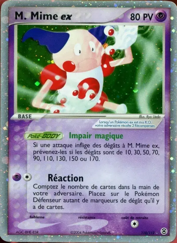 M. Mime ex - 110/116 - EX Rouge Feu & Vert Feuille