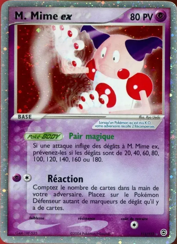 M. Mime ex - 111/116 - EX Rouge Feu & Vert Feuille