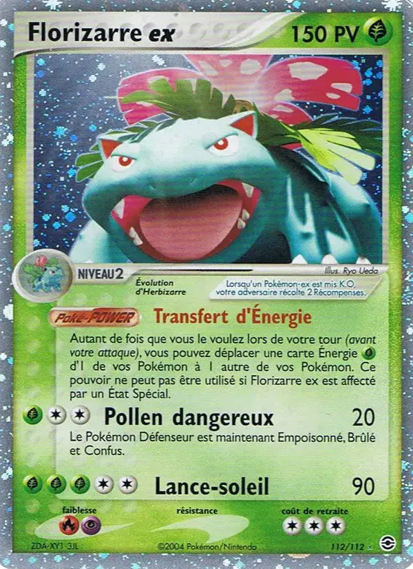 Florizarre ex - 112/116 - EX Rouge Feu & Vert Feuille