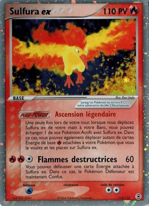 Sulfura ex - 115/116 - EX Rouge Feu & Vert Feuille