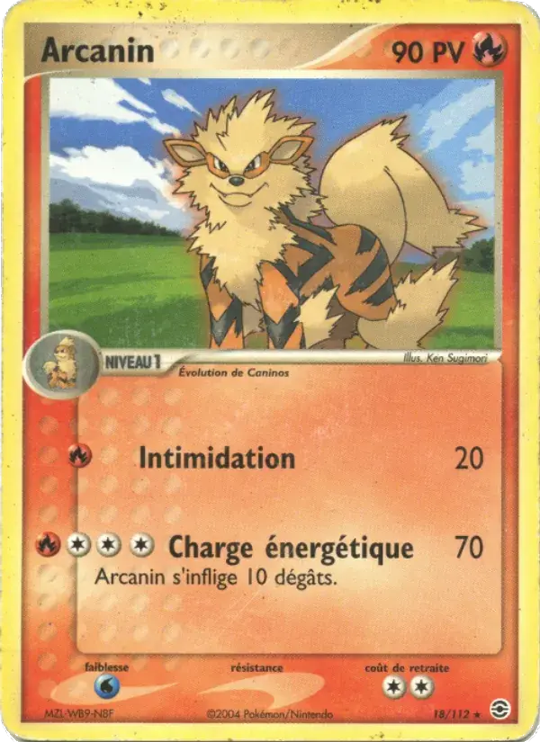 Arcanin - 18/116 - EX Rouge Feu & Vert Feuille