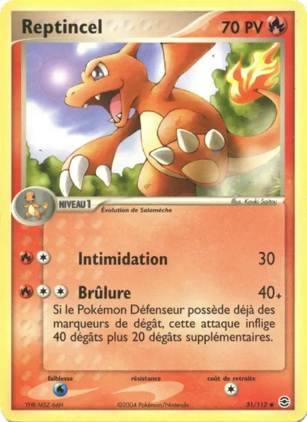 Reptincel - 31/116 - EX Rouge Feu & Vert Feuille