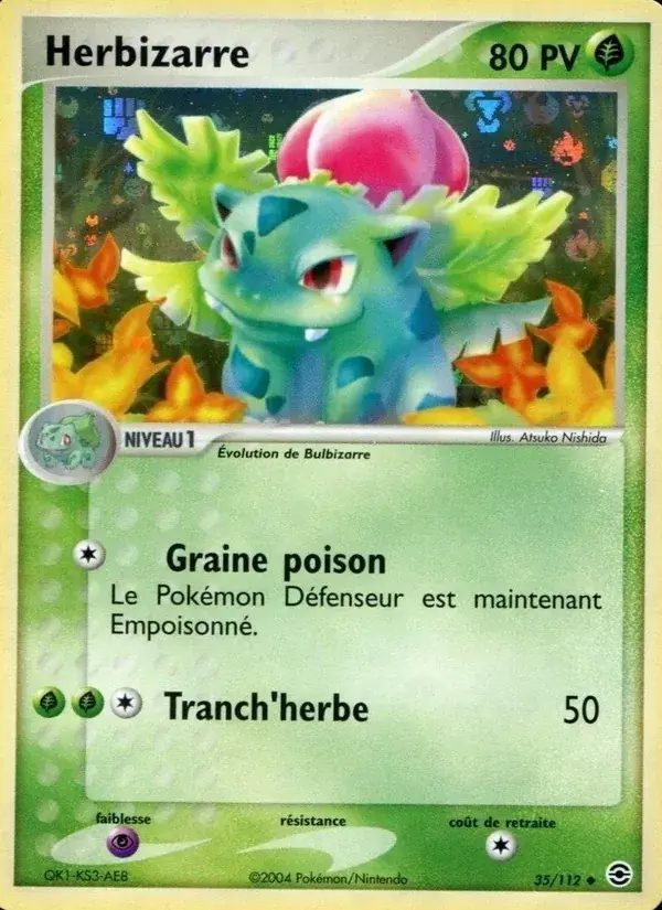 Herbizarre - 35/116 - EX Rouge Feu & Vert Feuille