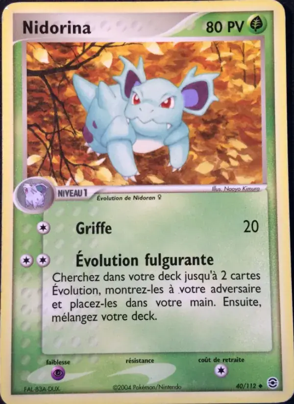 Nidorina - 40/116 - EX Rouge Feu & Vert Feuille
