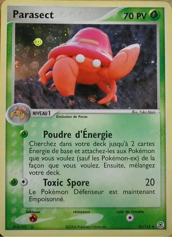 Parasect - 43/116 - EX Rouge Feu & Vert Feuille