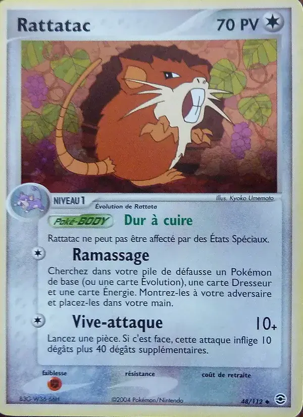 Rattatac - 48/116 - EX Rouge Feu & Vert Feuille