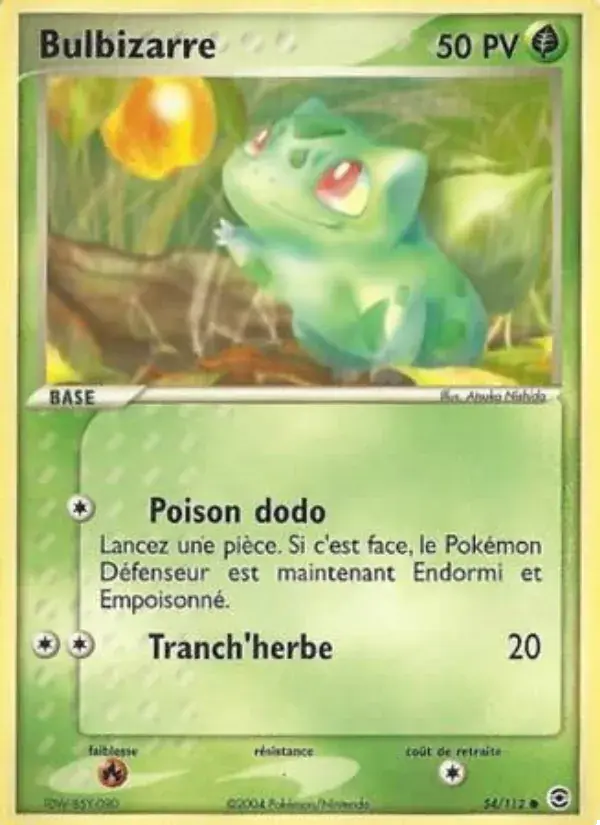 Bulbizarre - 54/116 - EX Rouge Feu & Vert Feuille