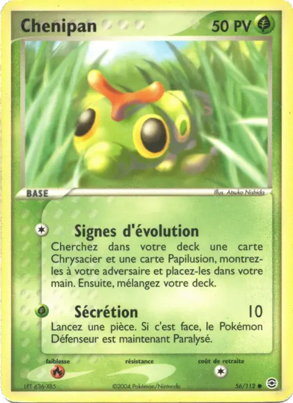 Chenipan - 56/116 - EX Rouge Feu & Vert Feuille