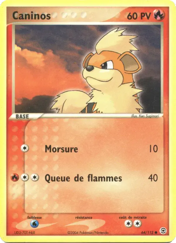 Caninos - 64/116 - EX Rouge Feu & Vert Feuille