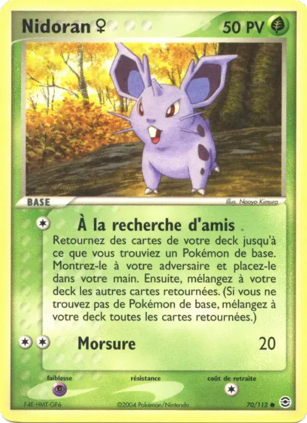 Nidoran ♀ - 70/116 - EX Rouge Feu & Vert Feuille