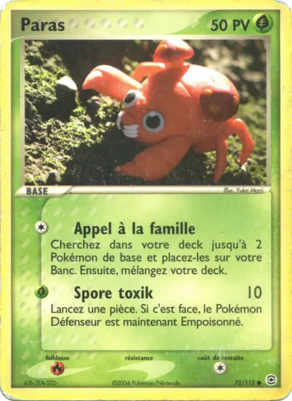 Paras - 72/116 - EX Rouge Feu & Vert Feuille