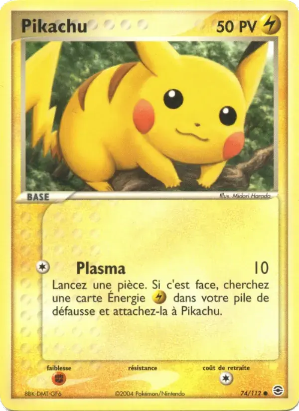 Pikachu - 74/116 - EX Rouge Feu & Vert Feuille