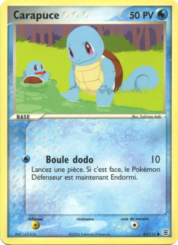 Carapuce - 82/116 - EX Rouge Feu & Vert Feuille