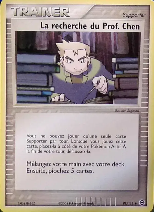 La recherche du Prof. Chen - 98/116 - EX Rouge Feu & Vert Feuille