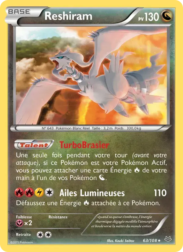 Reshiram - 63/112 - Ciel Rugissant
