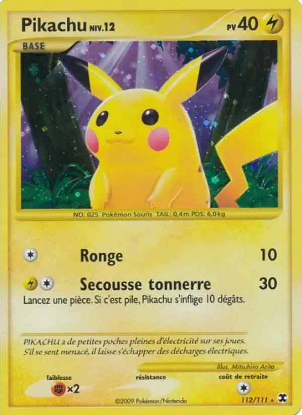 Pikachu Niv. 12 - 112/120 - Rivaux Émergeants
