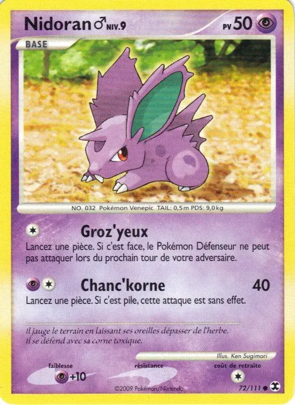 Nidoran♂ Niv. 9 - 72/120 - Rivaux Émergeants