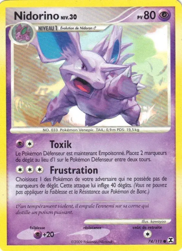 Nidorino Niv. 30 - 74/120 - Rivaux Émergeants