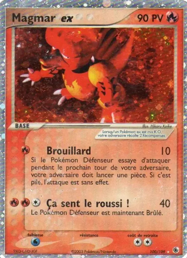 Magmar ex - 100/109 - EX Rubis & Saphir