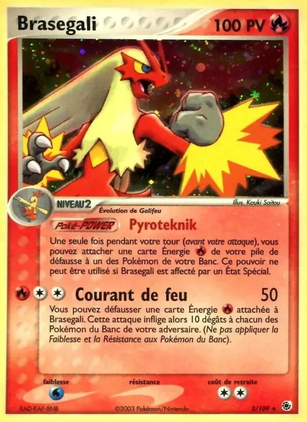 Braségali - 3/109 - EX Rubis & Saphir
