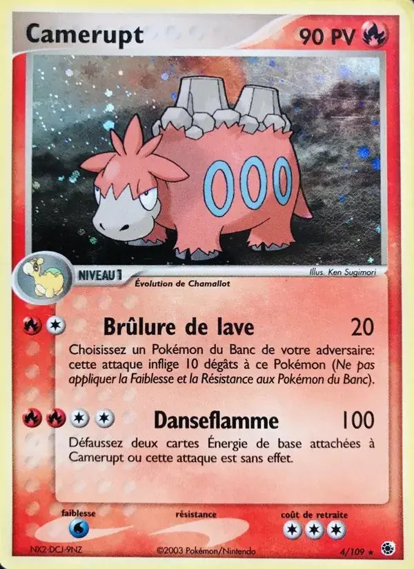 Camérupt - 4/109 - EX Rubis & Saphir