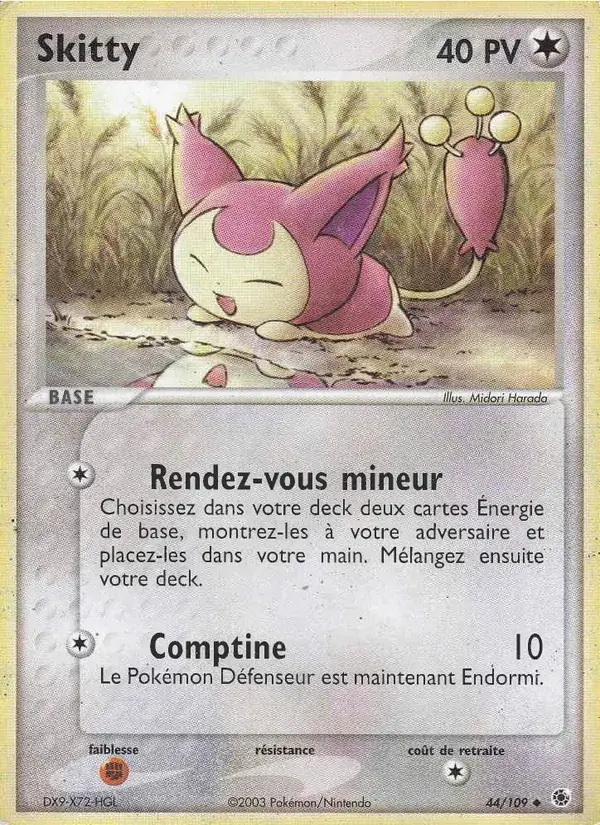 Skitty - 44/109 - EX Rubis & Saphir