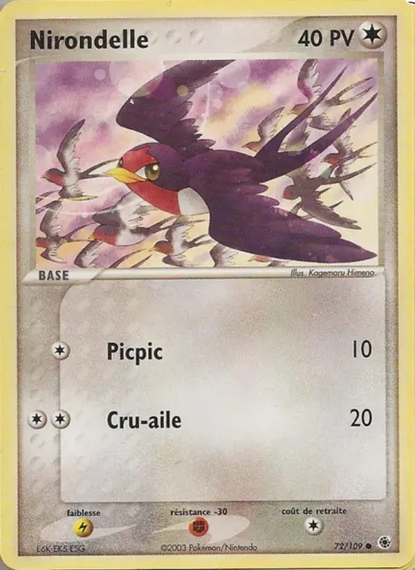 Nirondelle - 72/109 - EX Rubis & Saphir
