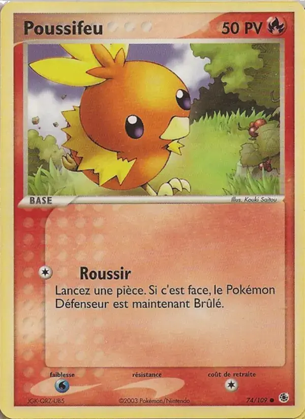 Poussifeu - 74/109 - EX Rubis & Saphir