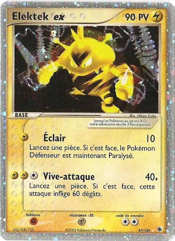 Elektek ex - 97/109 - EX Rubis & Saphir