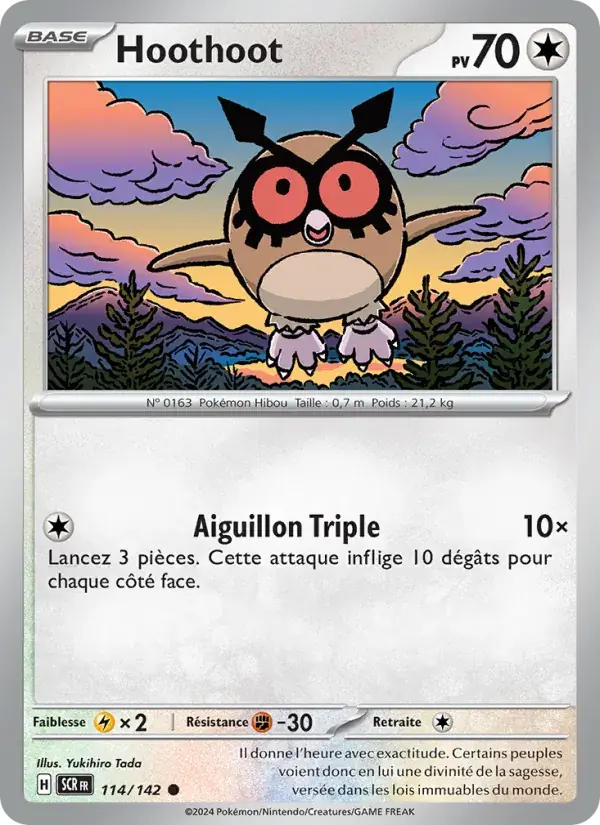 Hoothoot - 114/175 - Couronne Stellaire