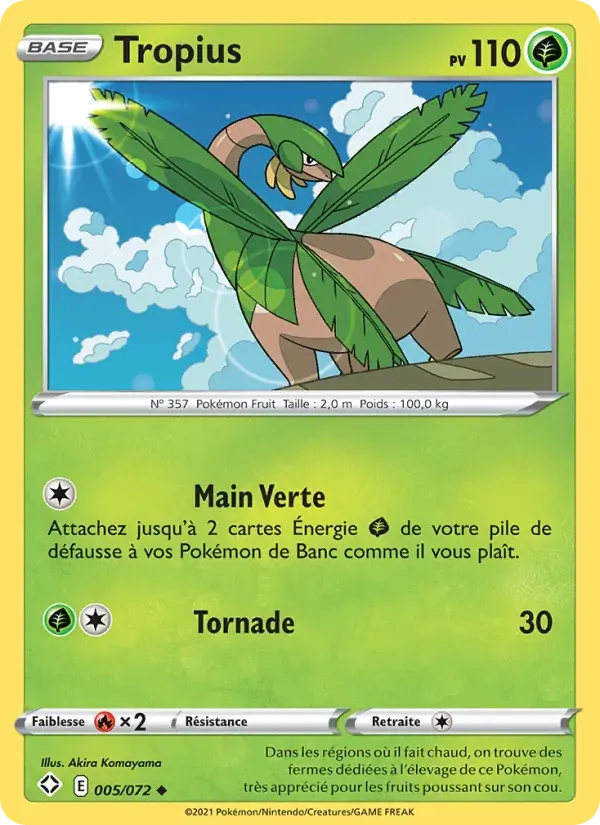 Tropius - 5/73 - Destinées Radieuses