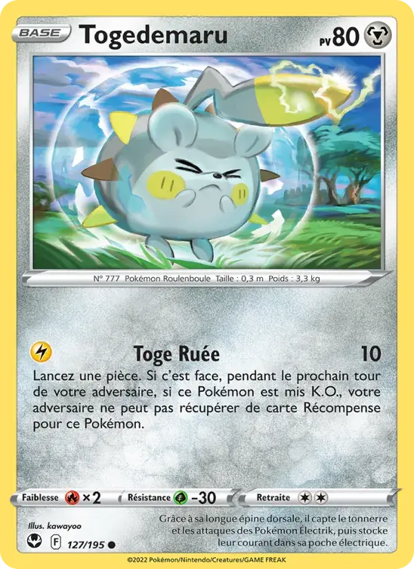 Togedemaru - 127/215 - Tempête Argentée