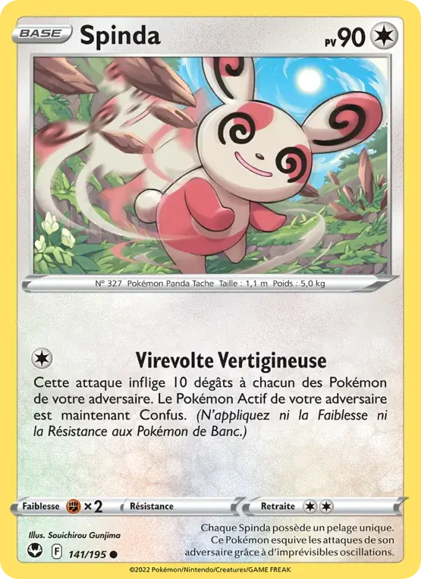 Spinda - 141/215 - Tempête Argentée