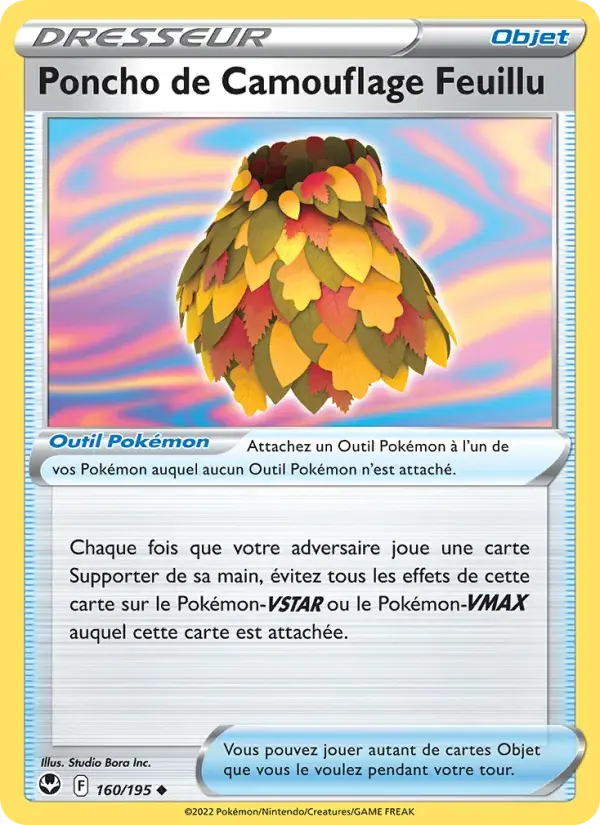 Poncho de Camouflage Feuillu - 160/215 - Tempête Argentée