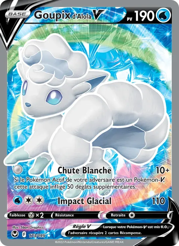 Goupix d'Alola V - 173/215 - Tempête Argentée