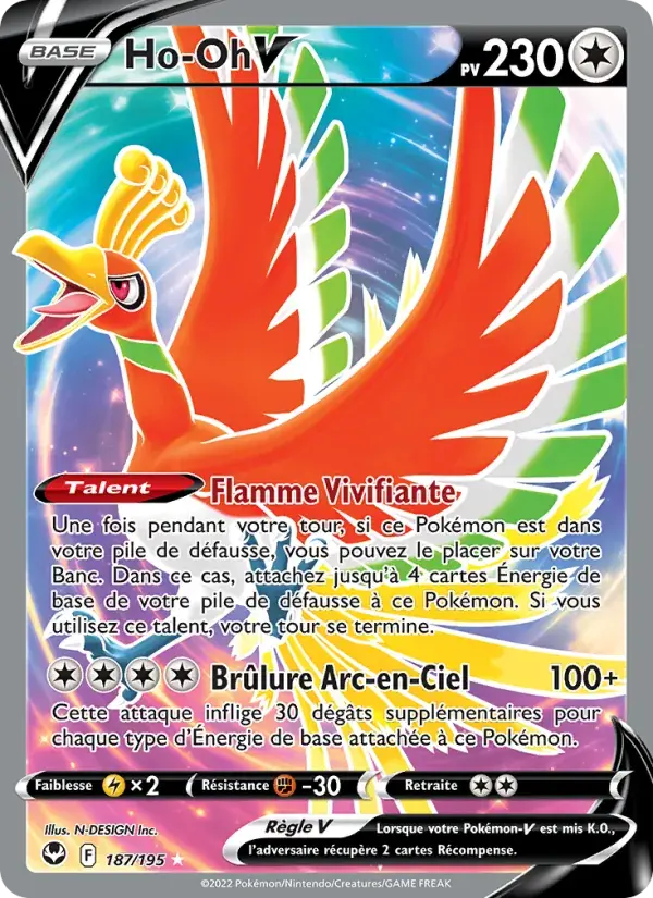 Ho-Oh V - 187/215 - Tempête Argentée