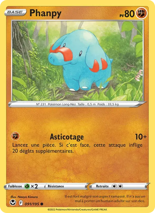 Phanpy - 091/215 - Tempête Argentée