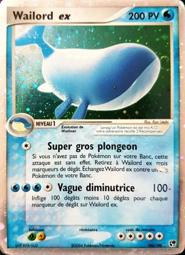 Wailord ex - 100/100 - EX Tempête de sable
