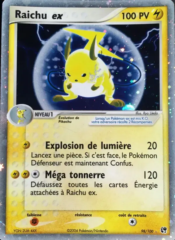 Raichu ex - 98/100 - EX Tempête de sable
