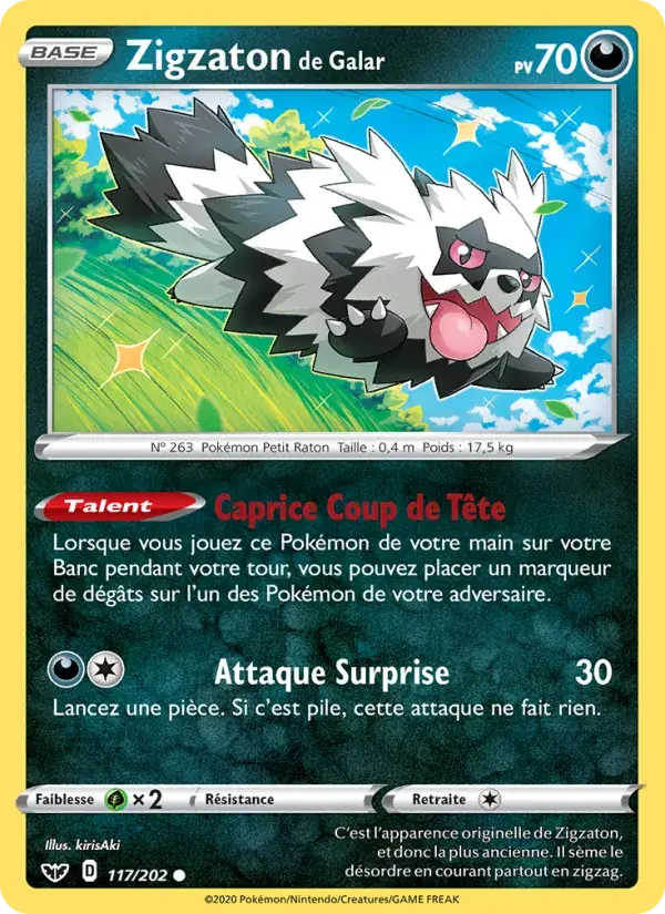 Zigzaton de Galar - 117/216 - Épée et Bouclier