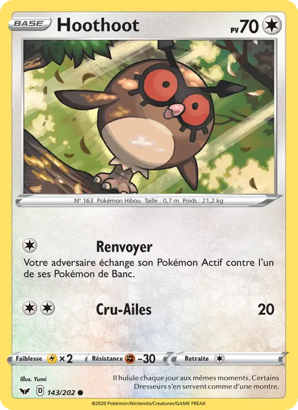 Hoothoot - 143/216 - Épée et Bouclier