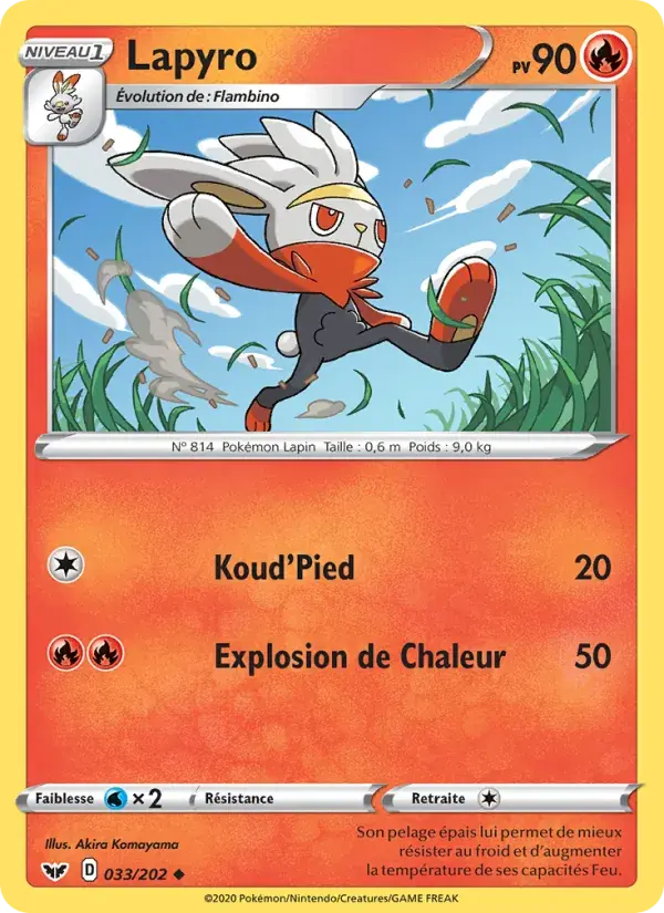 Lapyro - 33/216 - Épée et Bouclier