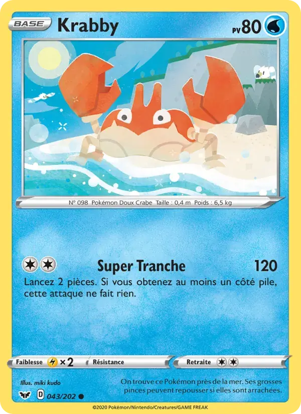 Krabby - 43/216 - Épée et Bouclier