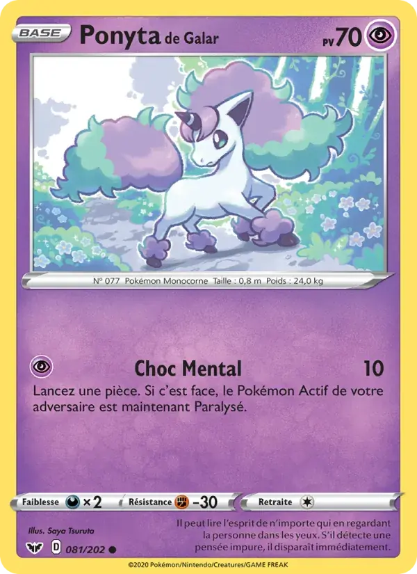 Ponyta de Galar - 81/216 - Épée et Bouclier