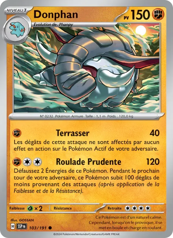 Donphan - 103/252 - Étincelles Déferlantes