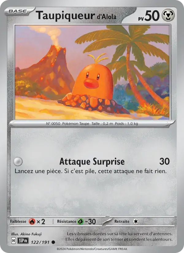 Taupiqueur d'Alola - 122/252 - Étincelles Déferlantes