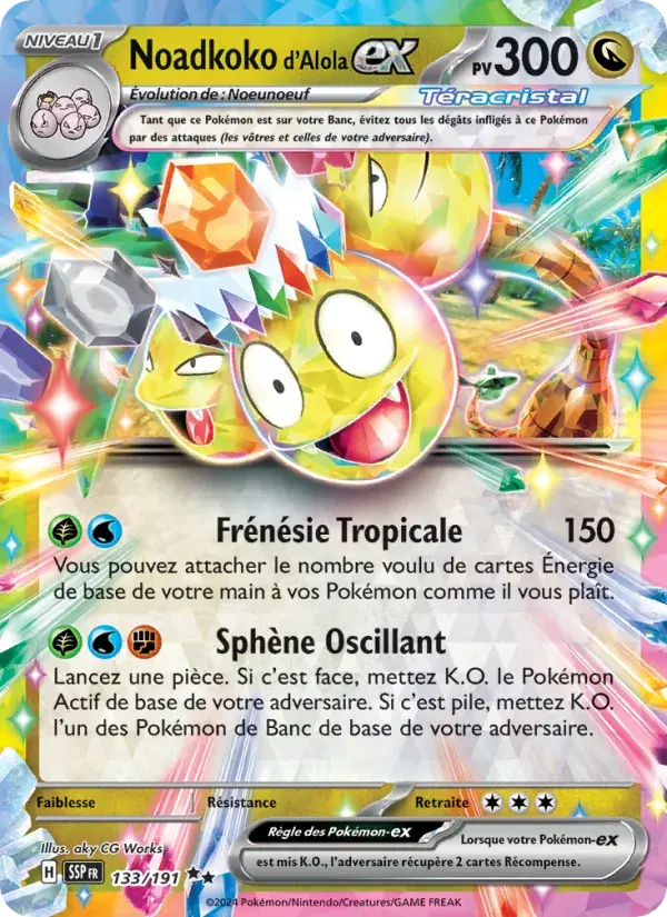 Noadkoko d'Alola-ex - 133/252 - Étincelles Déferlantes